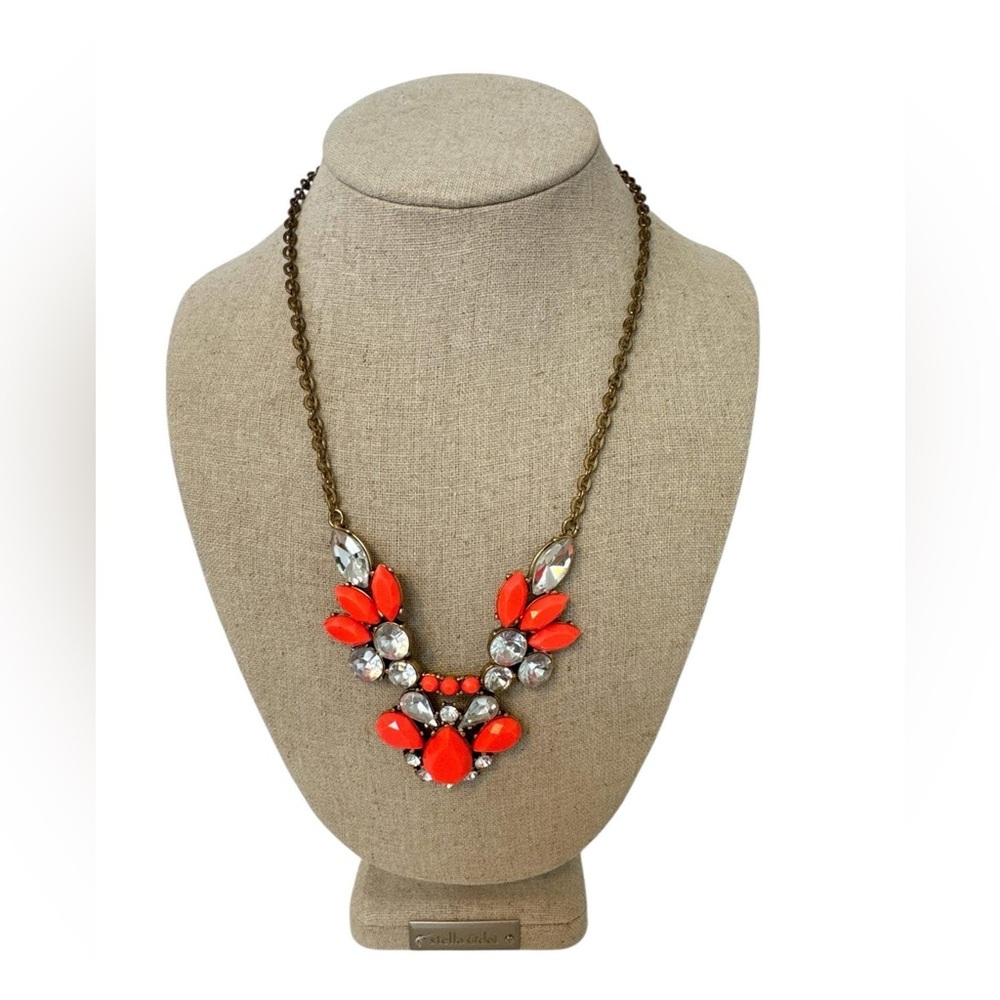 J.CREW - Coral Statement Necklace.